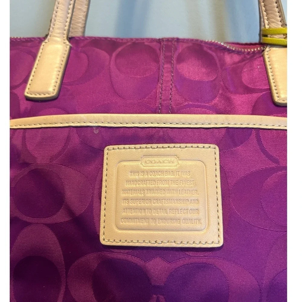 Coach legacy weekend east west‎ zip Tote Bag purse